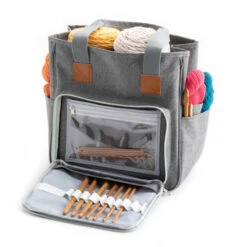 Yarn Tote With Front Pocket