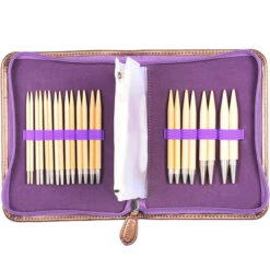 CarryC Interchangeable Bamboo Knitting Needle Set