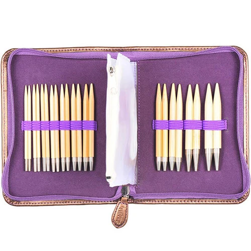 CarryC Interchangeable Bamboo Knitting Needle Set 1 CarryC Interchangeable Bamboo Knitting Needle Set