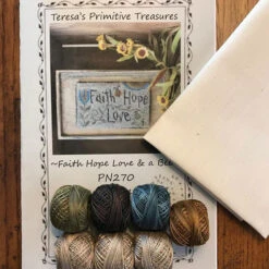 Punch Needle Kit - Faith Hope Love Bee