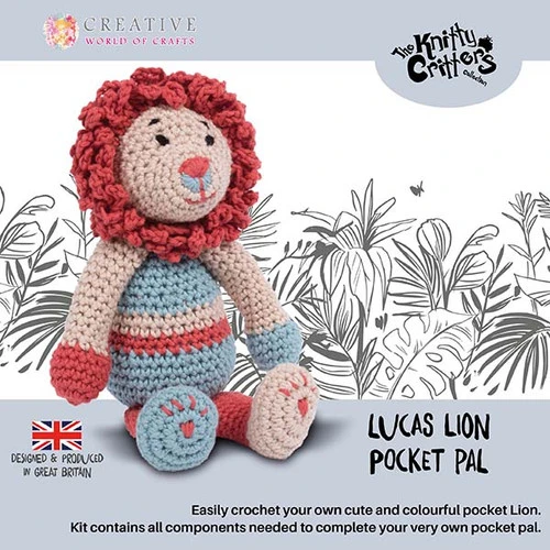 Knitty Critters Amigurumi Kit - Lucas Lion 2 Knitty Critters Amigurumi Kit - Lucas Lion - Image 2